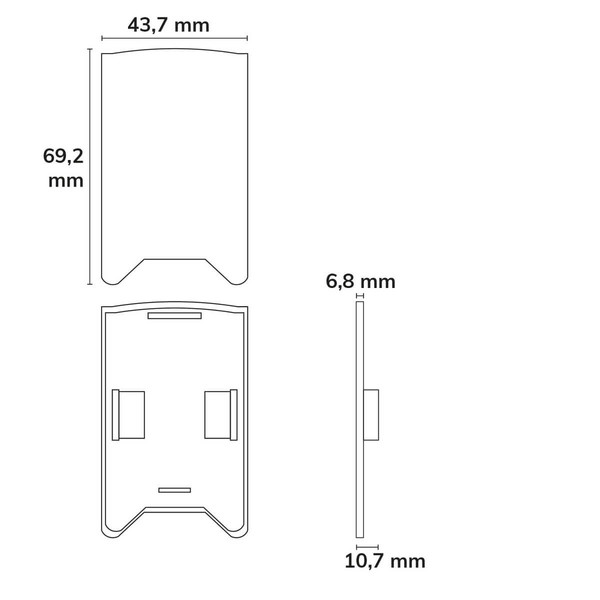 Isoled Endkappe EC119 mit Lichtfalle, weiß für Leuchtenprofil HALON Cover C29/C61, 2 Stück 117399