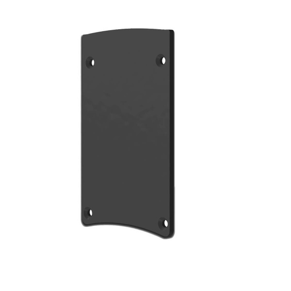 Isoled Endkappe EC124 Aluminium schwarz für Leuchtenprofil HALON mit Cover C29/C61 117401