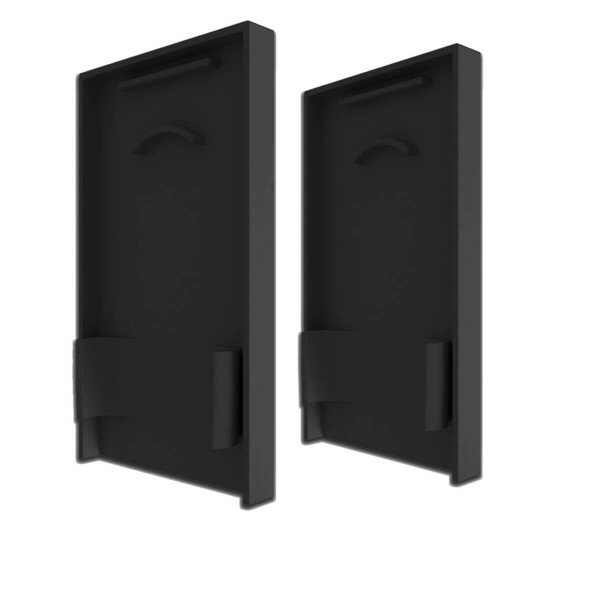 Isoled Endkappe EC125 mit Lichtfalle, schwarz für LAMP30 V1 + V2 U-Cover C68, 2 Stück 117404
