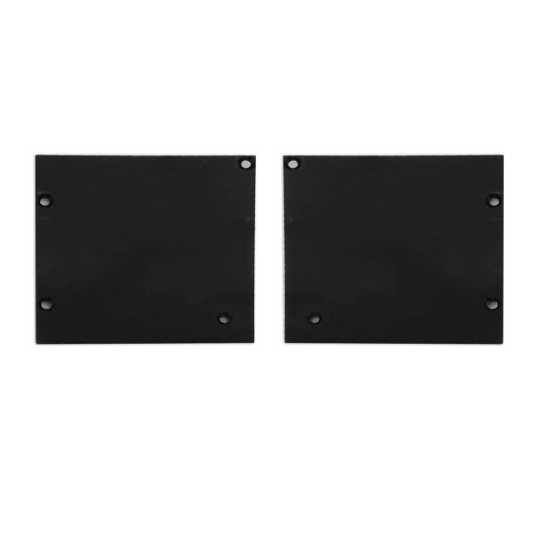 Isoled Endkappe Alu EC127 für Curtain10 ONE mit VISOR, 1 Paar (links & rechts), schwarz 117407