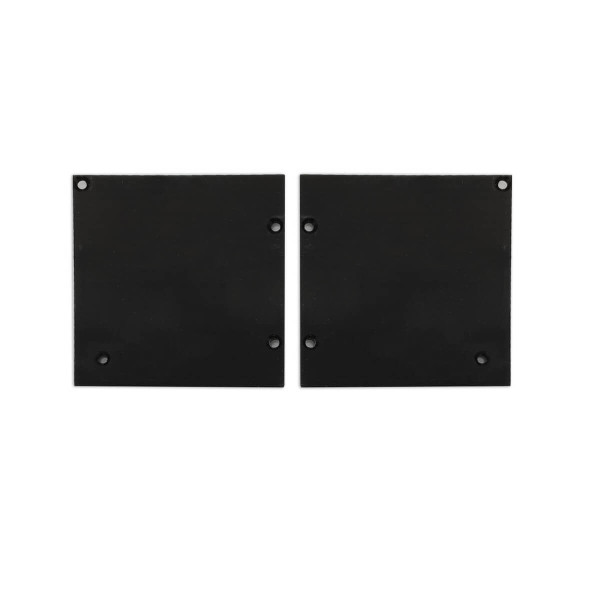 Isoled Endkappe Alu EC131 für Curtain10 ONE HIGH mit VISOR, 1 Paar (links & rechts), schwarz 117410