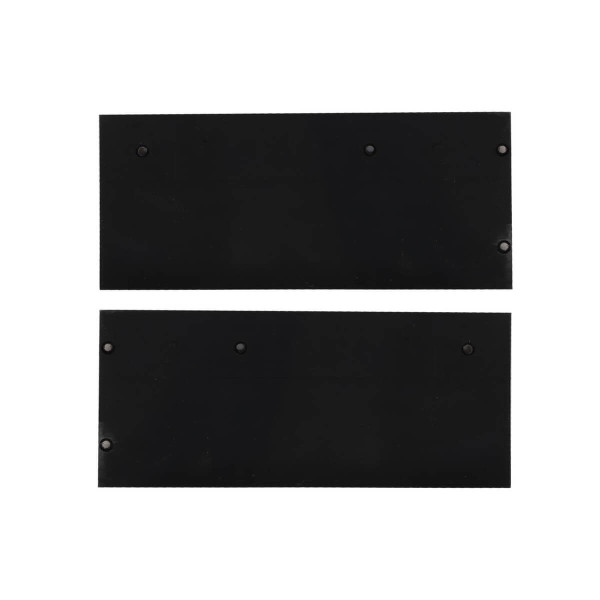 Isoled Endkappe Alu EC129 für Curtain10 DOUBLE mit VISOR, 1 Paar (links & rechts), schwarz 117411