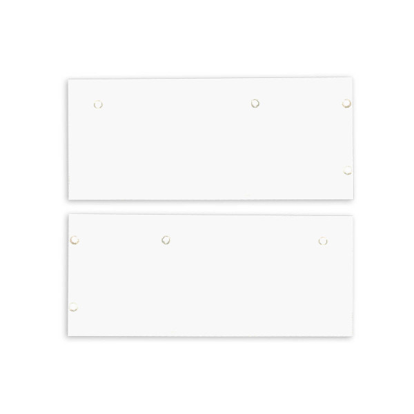 Isoled Endkappe Alu EC129 für Curtain10 DOUBLE mit VISOR, 1 Paar (links & rechts), weiß 117412