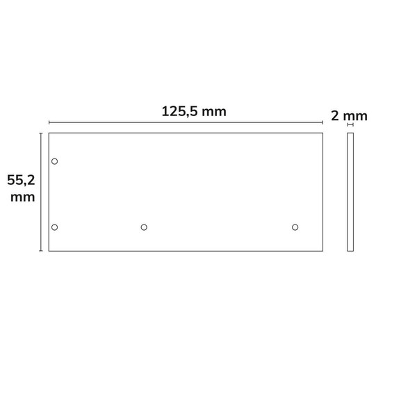 Isoled Endkappe Alu EC129 für Curtain10 DOUBLE mit VISOR, 1 Paar (links & rechts), weiß 117412