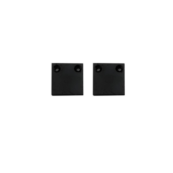 Isoled Endkappe Alu EC132 für Curtain10 ONE FLAT, 2 Stück, schwarz 117415