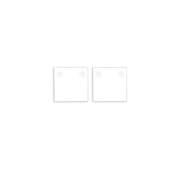 Isoled Endkappe Alu EC132 für Curtain10 ONE FLAT, 2 Stück, weiß 117416