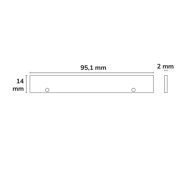 Isoled Endkappe Alu EC128 für Curtain10 DOUBLE, 2 Stück, weiß 117418