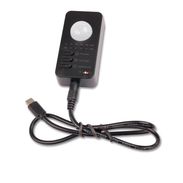 Isoled Sys-Pro Konstantlichtregler+PIR-Bewegungssensor, Funkfernbedienung mit USB-C für SingleColor / CCT 117453