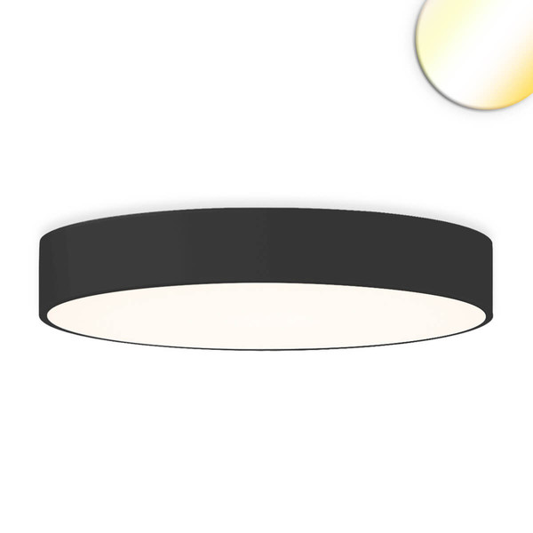 Isoled LED Deckenleuchte UGR<19 2H, schwarz, 70W, IP44, DN800, ColorSwitch 2700/3000/4000K, DALI dimmbar 117502