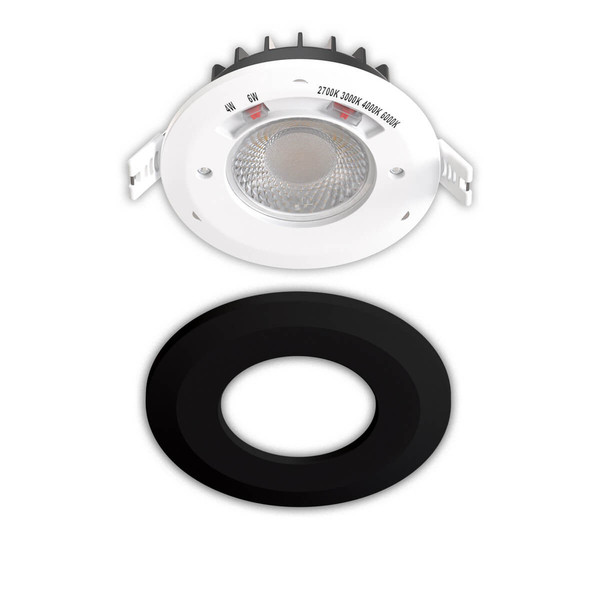 Isoled LED Einbaustrahler Vario-68, 6W, 60°, 2700/3000/4000/6000K, IP65, CRI90, schwarz 117542