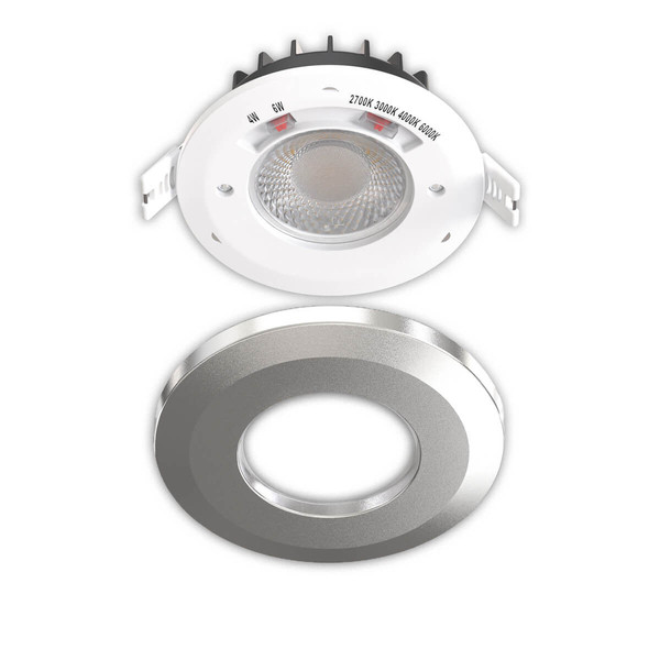 Isoled LED Einbaustrahler Vario-68, 6W, 60°, 2700/3000/4000/6000K, IP65, CRI90, chrom 117543