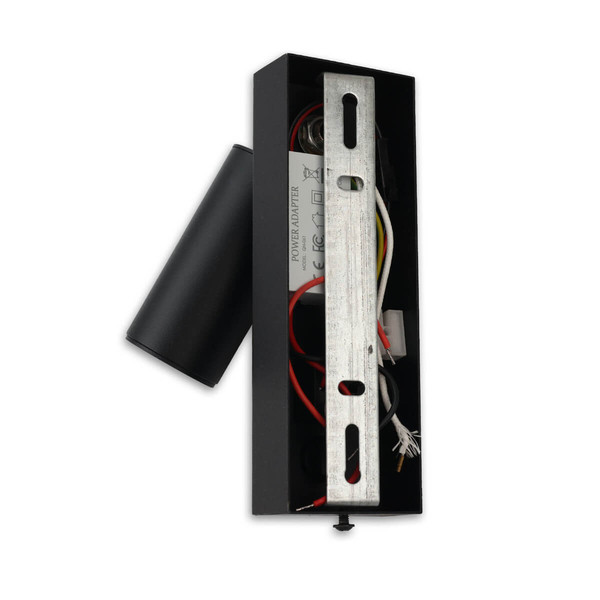 Isoled LED Leseleuchte, 4,5W, schwarz, mit USB-A und USB-C Ladebuchse, 3000K 117575
