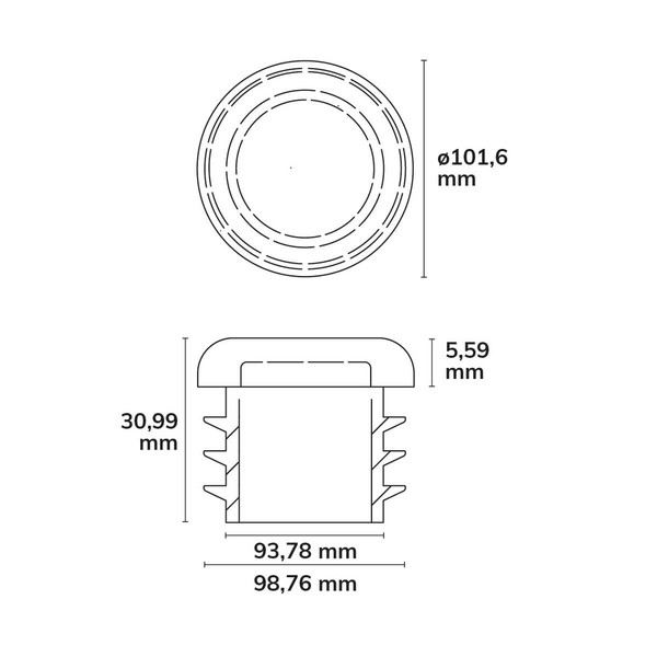 Isoled Abdichtungsdeckel für Mastadapter HE75/HE115 117587