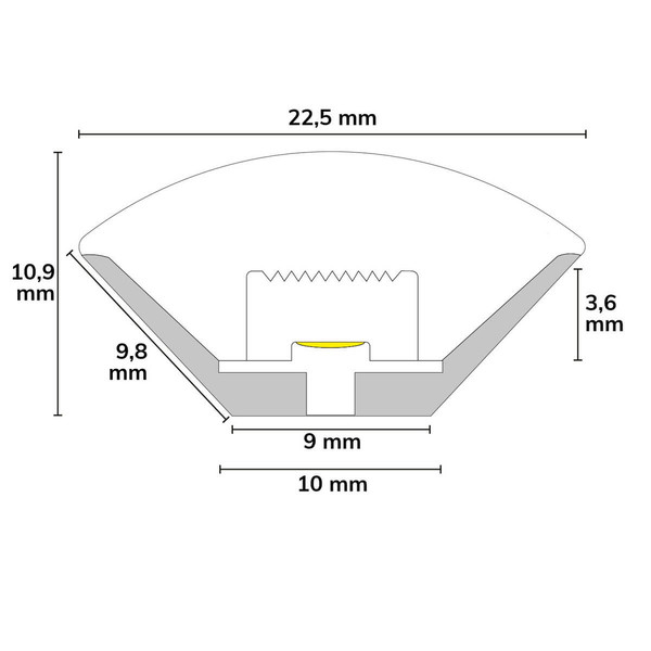 Isoled Kontaktstecker für NEON-Flexband CORNER B22H11, IP20, 1STK 117730