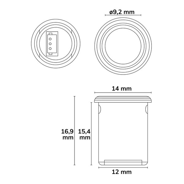 Isoled MiniAMP Wish-Sensor - für Masterport, 12-24V DC 117763