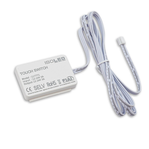Isoled MiniAMP kapazitiver Touch-SENSOR mit Dimmfunktion (durch 2cm Holz) - für Masterport, 12-24V DC 117771