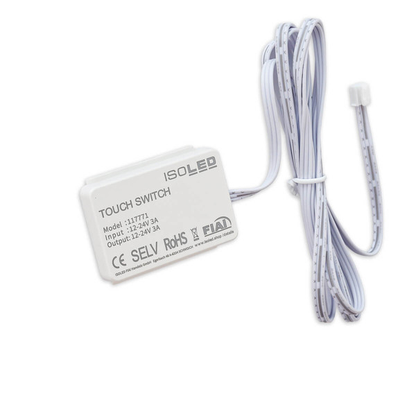 Isoled MiniAMP kapazitiver Touch-SENSOR mit Dimmfunktion (durch 2cm Holz) - für Masterport, 12-24V DC 117771