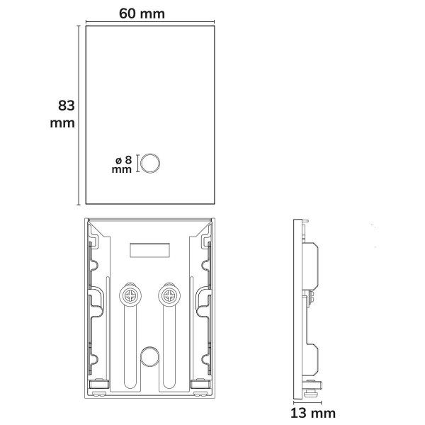 Isoled LinkLine50 Endkappe mit Kabeldurchführung, weiß, 1 Stück 117791