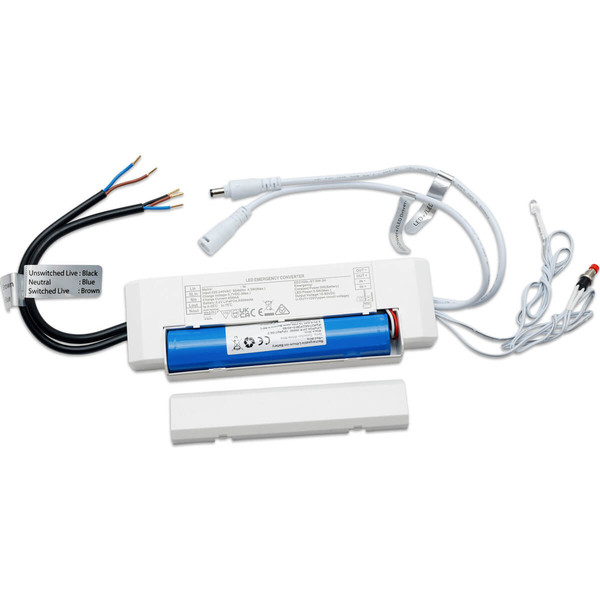 Isoled Notstrom-Akkumodul EL-T Selftest LiFePO4 6000mAh, 5W für LED Panels (10-90V DC) 117909