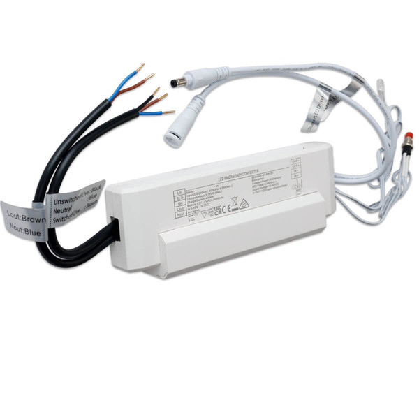 Isoled Notstrom-Akkumodul EL-T Selftest LiFePO4 6000mAh, 5W für LED Panels (10-90V DC) 117909