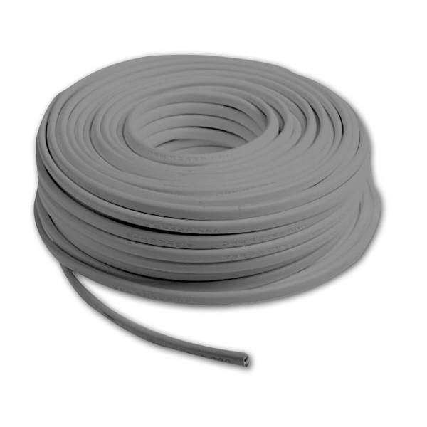 Isoled Kabel PVC ummantelt, grau, 4x0,5mm² LIYY, Meterware 117911