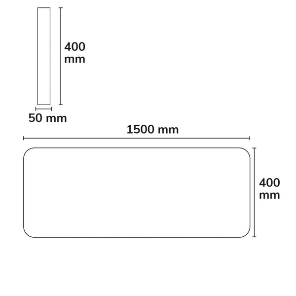 Isoled Akustik-Aufbau-BAFFEL LAMP30H 33W anthrazit, 1500mm, Linse 60°, TRIAC dimmbar, 4000K 200115