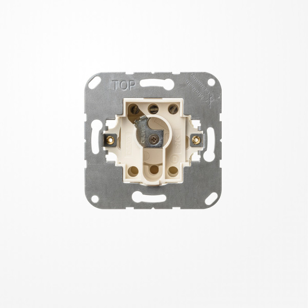 Jung 104.15 Jalousie-Schlüsselschalter (Einsatz) ohne Demontageschutz , Wendeschalter, 1-pol. (1 Antrieb), 10 A 250 V ~, UP