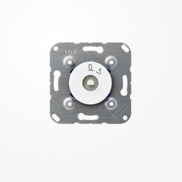 Jung 1101-20WW Drehschalter, Ausschalter 2-pol., 20 AX 250 V ~, alpinweiß