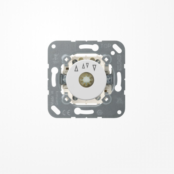 Jung 1234.20WW Jalousie-Drehschalter , Wendeschalter/-taster 2-pol. (2 Antriebe), 10 A 250 V ~, alpinweiß, UP