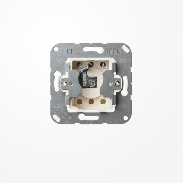 Jung 134.18 Jalousie-Schlüsselschalter (Einsatz) mit Demontageschutz , Wendeschalter/-taster 1-pol. (1 Antrieb), 10 A 250 V ~, UP