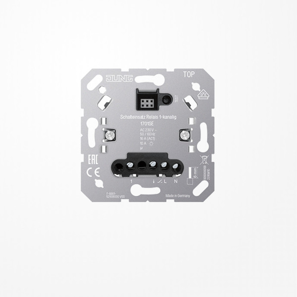 Jung 1701SE Schalteinsatz Relais, 1-kanalig, mit Nebenstelleneingang