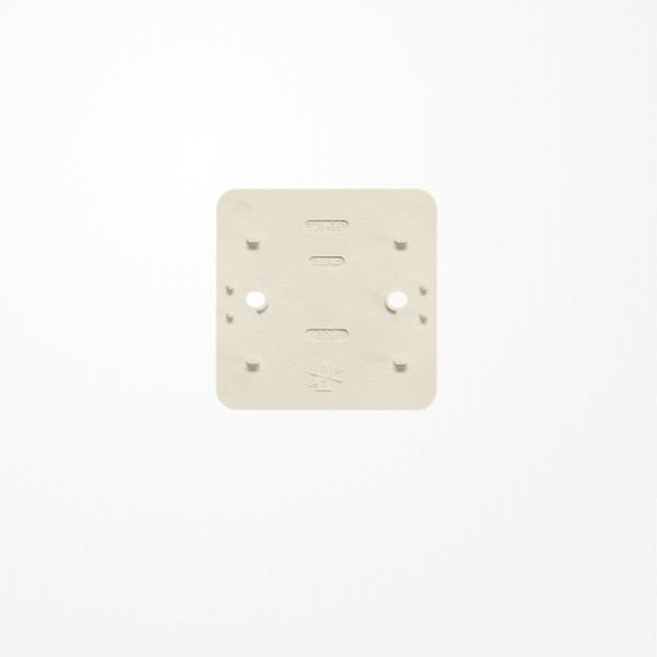 Jung 328 Bodenplatte 1fach, AP 600, weiß