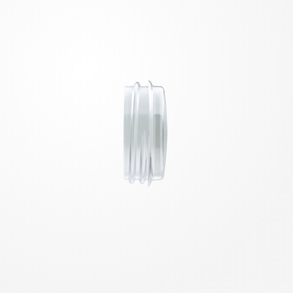 Jung 37.02 Schraubhaube flach, für Leuchtmittel mit max. 35mm Gesamtlänge, Thermoplast, klar