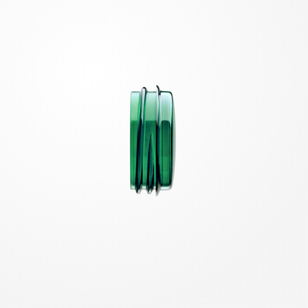 Jung 37.06 Schraubhaube flach, für Leuchtmittel mit max. 35mm Gesamtlänge, Thermoplast, grün