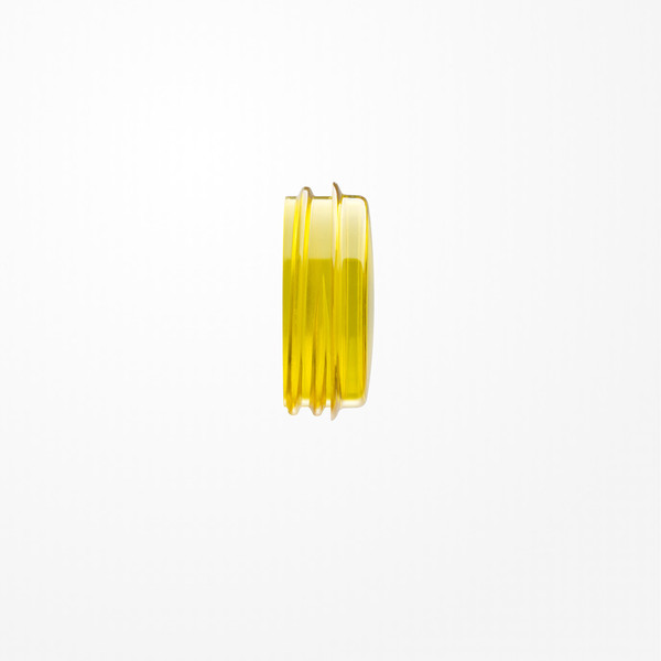 Jung 37.07 Schraubhaube flach, für Leuchtmittel mit max. 35mm Gesamtlänge, Thermoplast, gelb