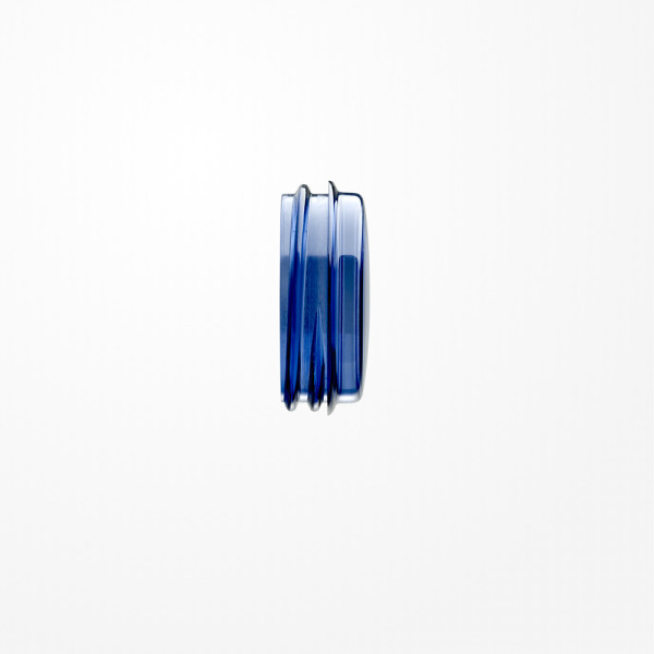 Jung 37.08 Schraubhaube flach, für Leuchtmittel mit max. 35mm Gesamtlänge, Thermoplast, blau