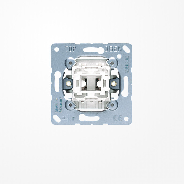Jung 507EU Wippschalter (Einsatz) 10 AX 250 V~, Kreuz, ohne Krallen