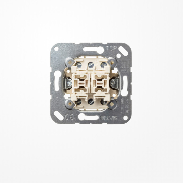 Jung 532-4U Multi-Switch 2fach (Einsatz), Doppeltaster mit 2x2 Schließern (potentialfrei) und Nullstellung