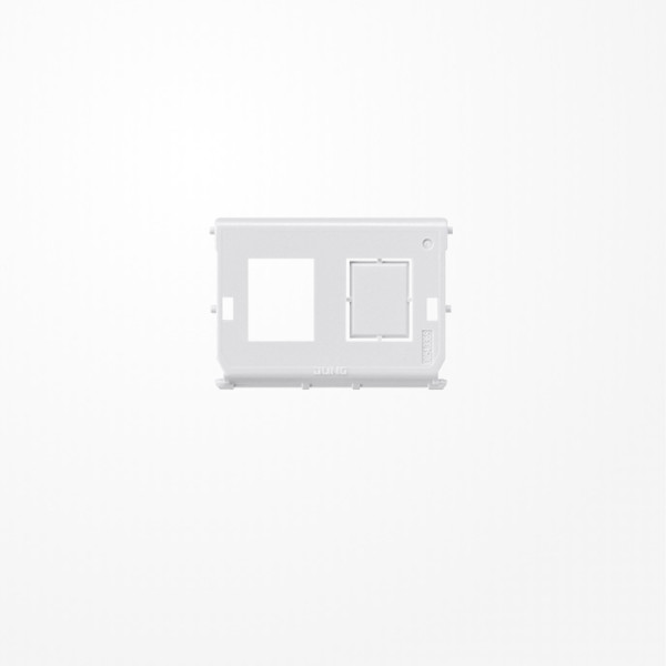 Jung 54-2WE Montage-Einsatz, 2fach, Universalmodul, RJ 45 System