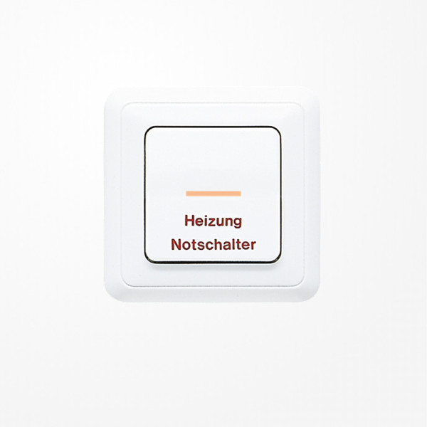 Jung 5560HWW Wippe mit Lichtleiter, Aufschrift Heizung, Duroplast, ST 550, alpinweiß