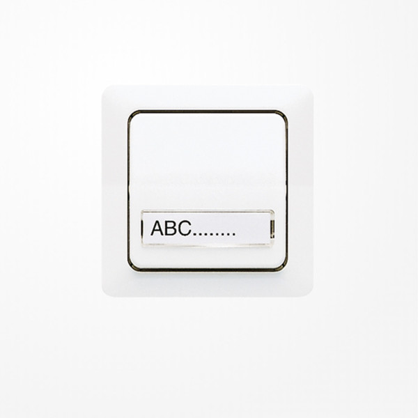 Jung 5561NAWW Wippe, mit Schriftfeld, Duroplast, ST 550, alpinweiß