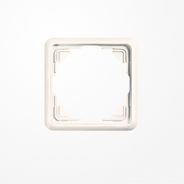 Jung 5581 Rahmen 1fach, senkrechte und waagerechte Montage, Duroplast, ST 550, weiß