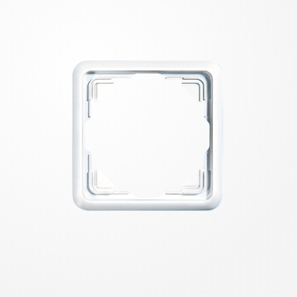 Jung 5581WW Rahmen 1fach, senkrechte und waagerechte Montage, Duroplast, ST 550, alpinweiß