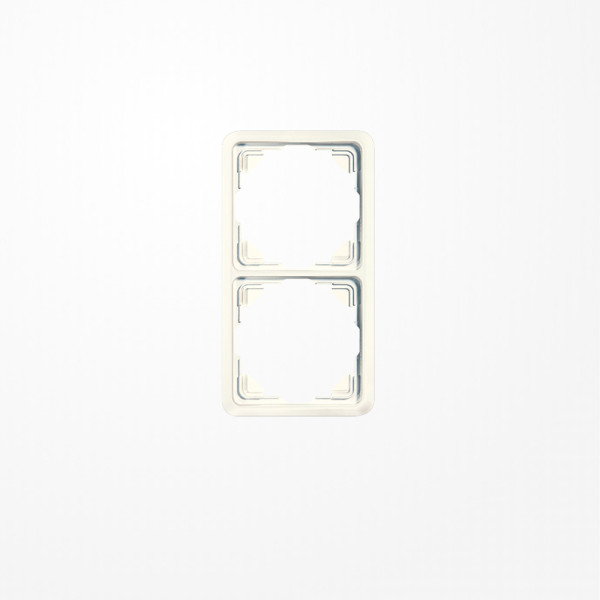 Jung 5582 Rahmen 2fach, senkrechte und waagerechte Montage, Duroplast, ST 550, weiß