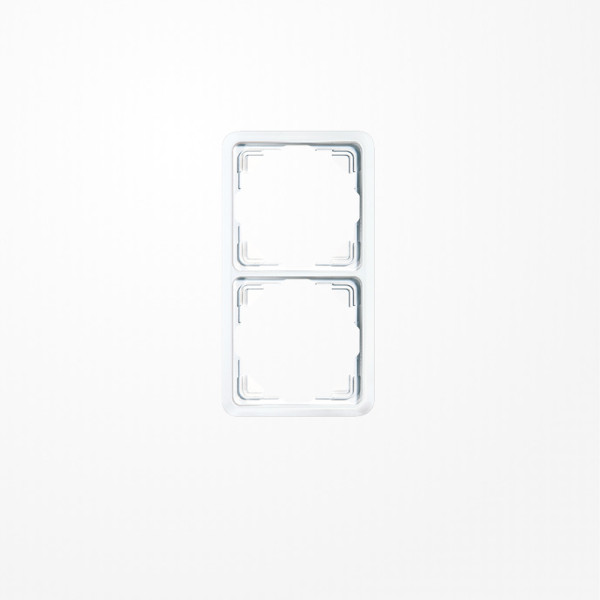 Jung 5582WW Rahmen 2fach, senkrechte und waagerechte Montage, Duroplast, ST 550, alpinweiß