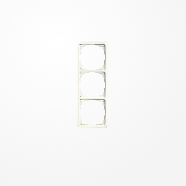 Jung 5583 Rahmen 3fach, senkrechte und waagerechte Montage, Duroplast, ST 550, weiß