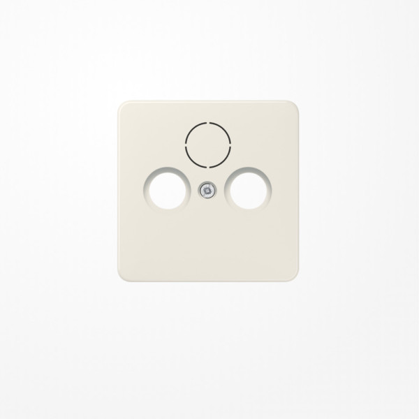 Jung 561SAT Abdeckung für Universal-Sat/BK-Dosen 1fach, Thermoplast, Serie CD, weiß