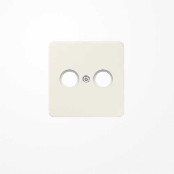 Jung 561TV Abdeckung für Antennendosen 1fach, Thermoplast, Serie CD, weiß