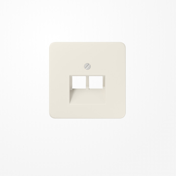 Jung 569-2UA Abdeckung für IAE/UAE-Anschlussdosen 2x8-polig, Thermoplast, Serie CD, weiß