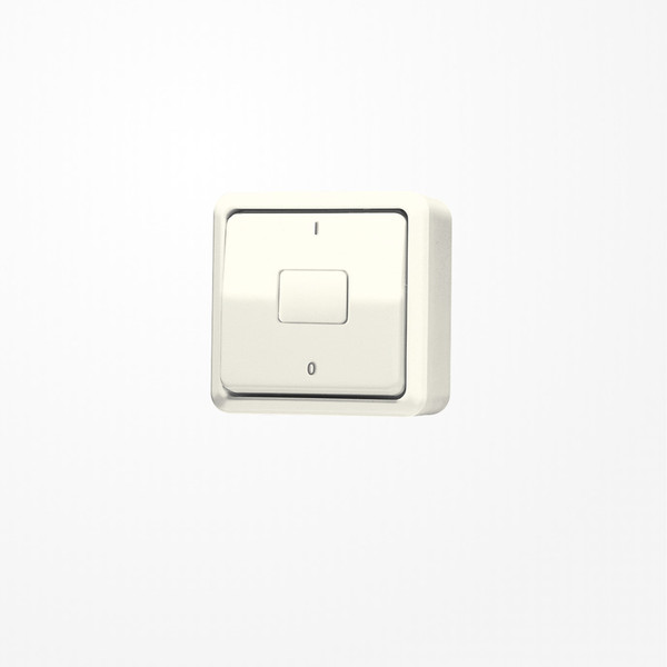 Jung 602A Wippschalter, Aus 2-pol., 10 AX 250 V ~, AP 600, weiß